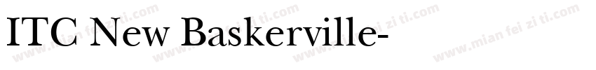ITC New Baskerville字体转换